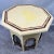 Islamic 1990s Moroccan Style Off -White Bone Inlay Octagonal Side Table With Moorish Arches For Sale - Image 3 of 12