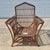Brown 1970s Lane Venture Stick Wicker Rattan Arm Chair & Ottoman, Set of 2 For Sale - Image 8 of 14