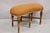 Antique Joerns Bros French Provincial Kidney Bean 6 Leg Vanity Bench Stool. Item features a carved stretcher base, brown...