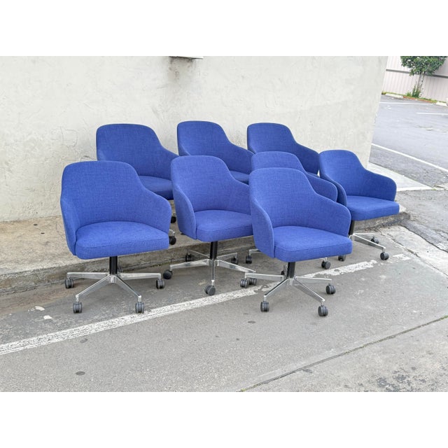 West Elm Steelcase for West Elm Sterling Conference Office Chairs For Sale - Image 4 of 12