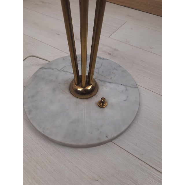 Alberello Floor Lamp in Brass, Opal Glass Spheres, and Stilnovo Marble, 1950s For Sale - Image 10 of 13