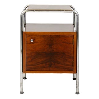 Bauhaus Model N1 Bedside Table by Robert Slezak, 1940s For Sale