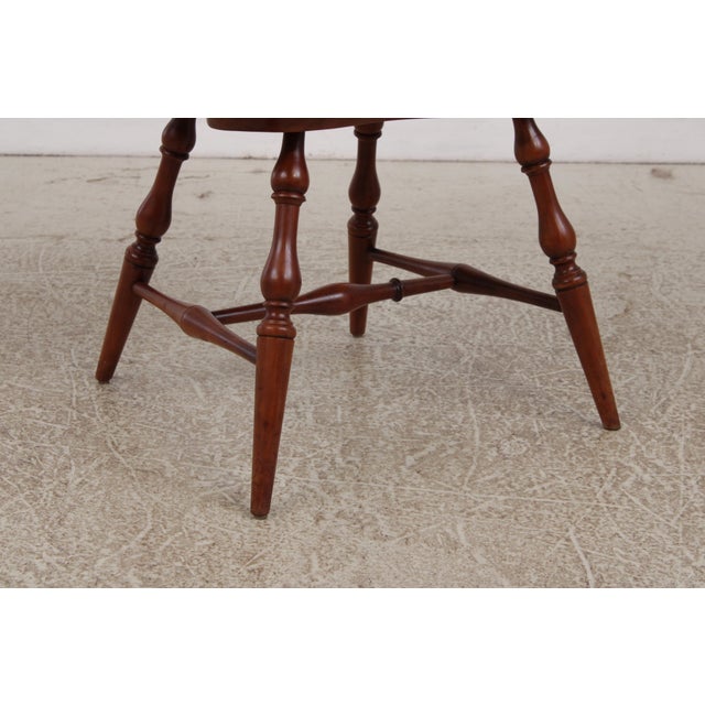 Set of 6 Robert Bergelin Cherry Windsor Style Dining Room Chairs For Sale - Image 10 of 17