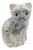 Vintage Mexican Zihuatanejo Ceramic Cat Figurine For Sale