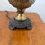 Metal 19th-Century Embossed Brass Parlor Lamp on Ornate Cast Iron Base - Electrified For Sale - Image 7 of 9