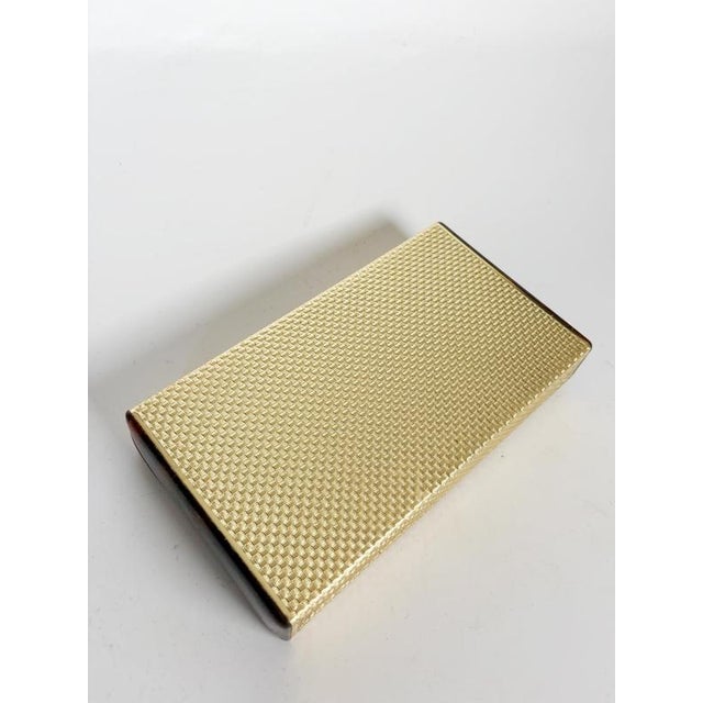 Gold Metal and Bakelite Box, France, 1970s For Sale - Image 8 of 17