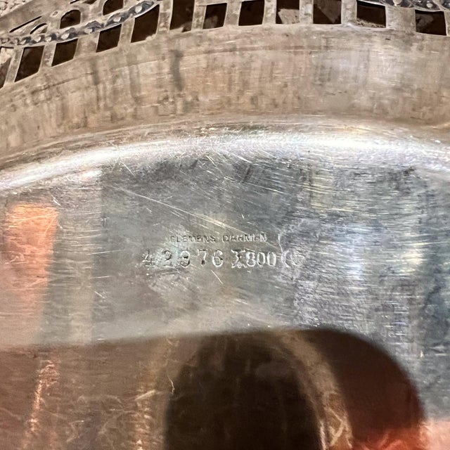 Metal 1900 Art Nouveau German Silver Tray Clemens Dahmen For Sale - Image 7 of 9