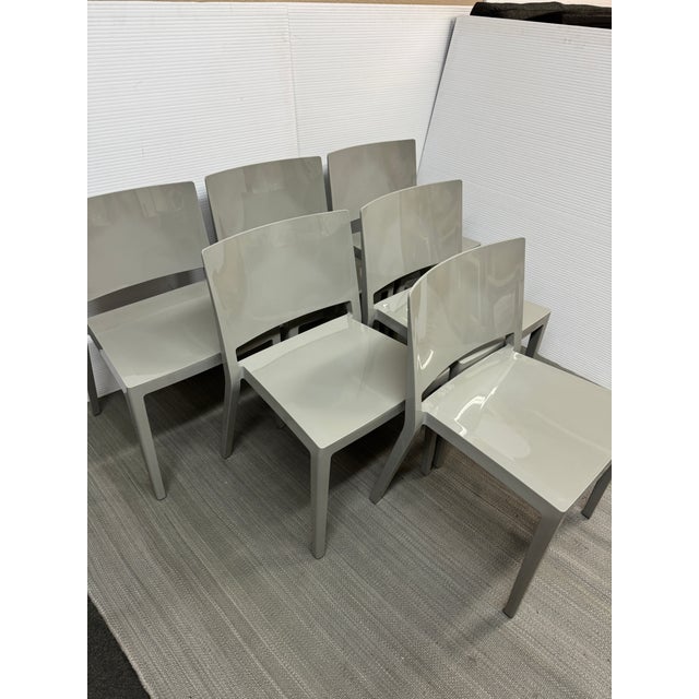 Piero Lissoni for Kartell Lizz Stacking Chairs, Set of Six For Sale - Image 12 of 12