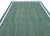 Handmade Cotton Flat Weave Area Rug, Forest Green and Teal Blue Scalloped Dhurrie - 8'x10' For Sale - Image 10 of 12