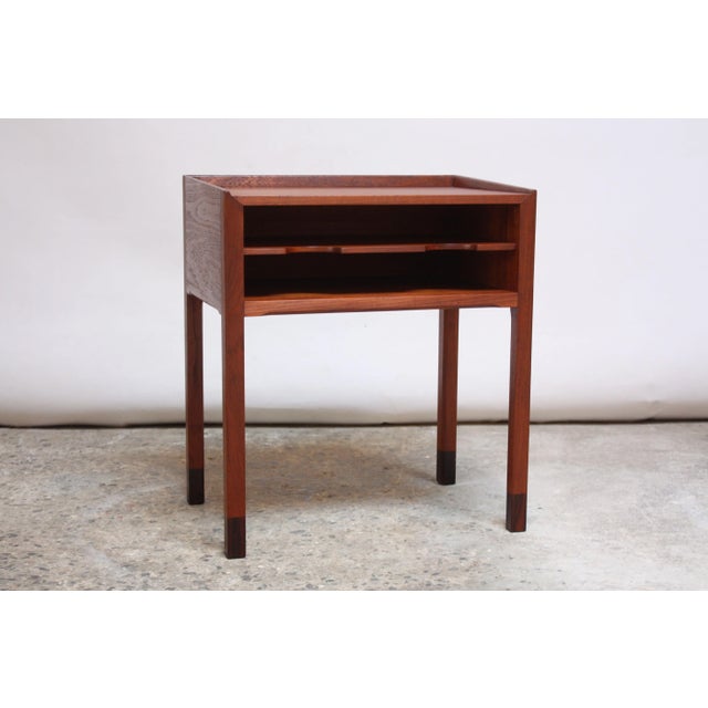 Danish Teak and Rosewood Side Table Designed for the Rigspolitiet Headquarters For Sale - Image 9 of 13
