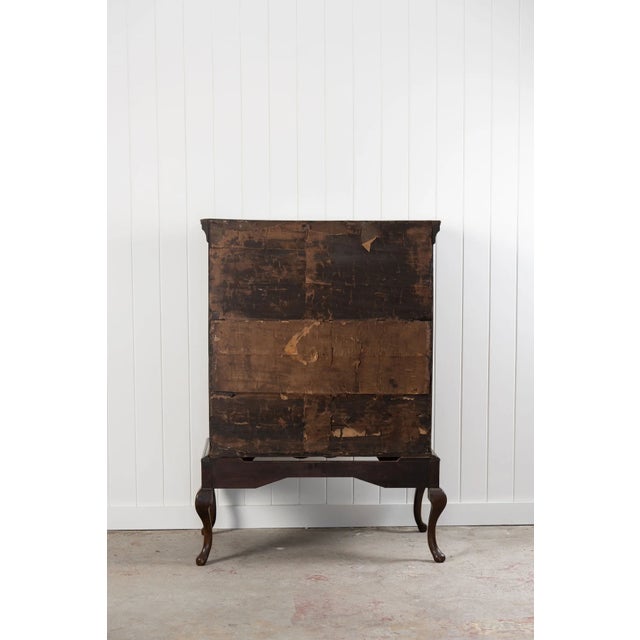 18th Century Walnut George II Queen Anne Chest on Stand For Sale - Image 15 of 15