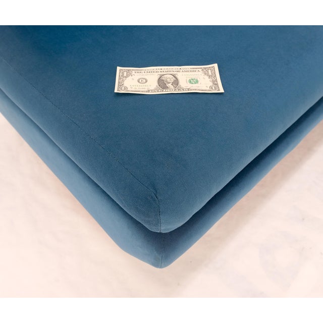 Marco Zanuso Sofa for Arflex Mid Century Italian Modern Teal Upholstery Clean! For Sale - Image 10 of 18