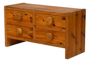 Low Pine Chest of Drawers, 1970s