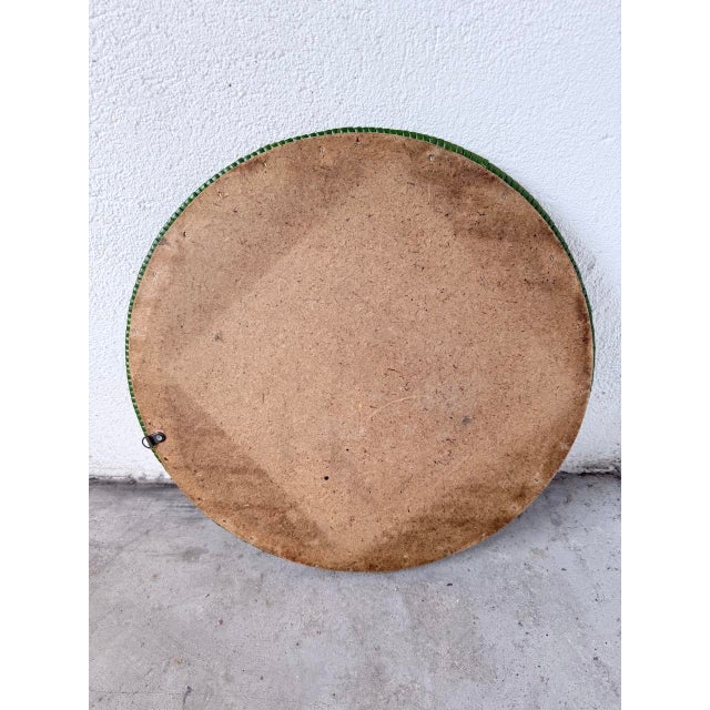 Round Wicker Mirror, 1960s For Sale - Image 16 of 18