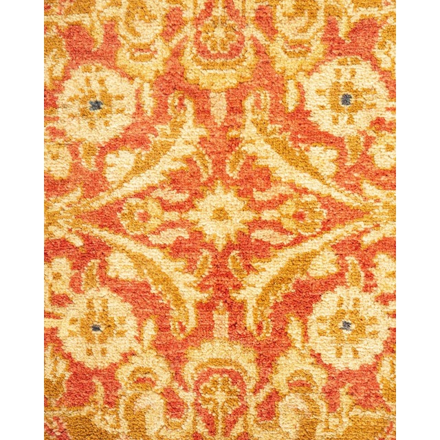 Traditional Mogul, One-of-a-Kind Hand-Knotted Area Rug in Orange, 6' 1" x 9' 4" For Sale - Image 3 of 8