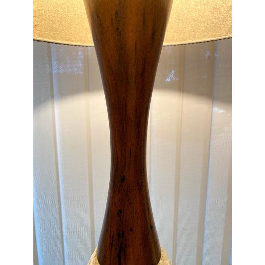 Danish Mid-Century Lamps with Original Shades - a Pair For Sale - Image 4 of 13