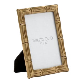Wildwood Brass Bamboo Frame, 4 x 6 For Sale