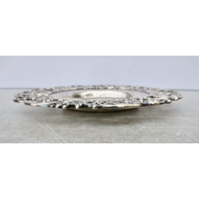 Metal Sterling Silver Tray Mid-19th Century For Sale - Image 7 of 7
