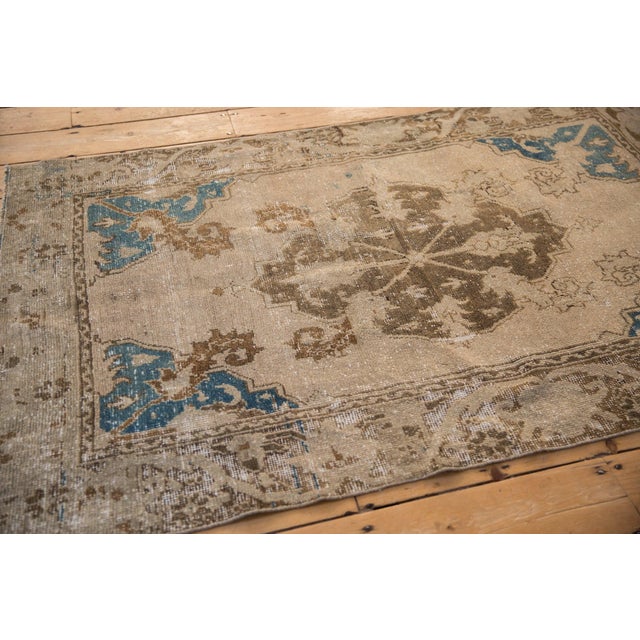 1960s Vintage Distressed Oushak Rug - 3'8" x 5'8" For Sale - Image 5 of 9