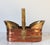 Vintage Brass & Copper Basket W/ Lion Head Motif For Sale - Image 4 of 9