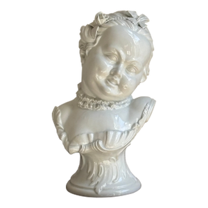 Late 19th / Early 20th Century German Rococo Porcelain Bust, After Franz Anton Bustelli