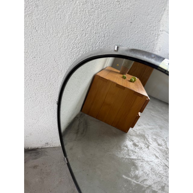 Vintage Round Metal Mirror, 1970s For Sale - Image 18 of 18
