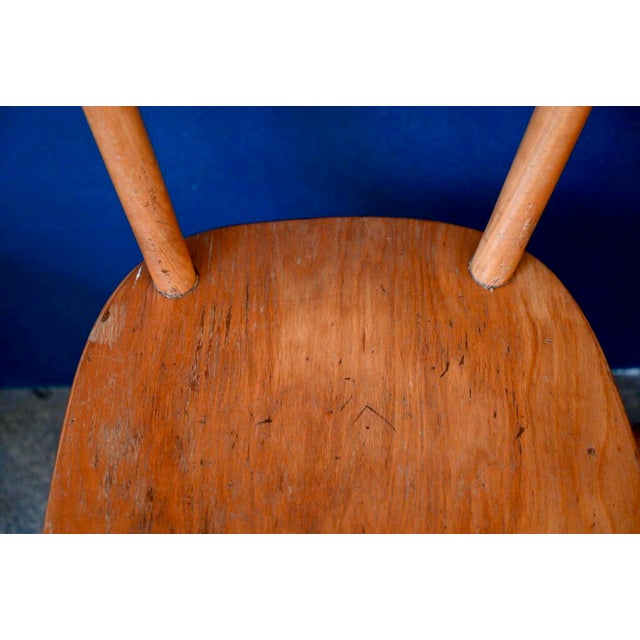 Scandinavian Beech Chairs, Set of 4 For Sale - Image 11 of 12