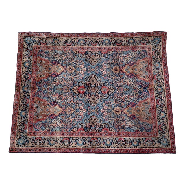 Hand-Knotted Rug from OCM, Turkey, 1920s For Sale