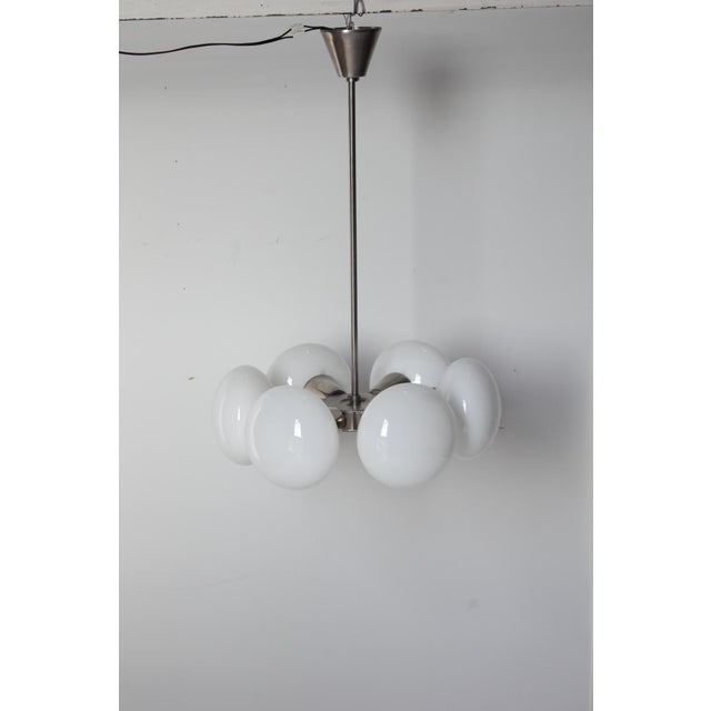 Mid-Century Sputnik Pendant Light by Jaroslav Bejvl for Kamenicky Senov, Czechoslovakia, 1970s For Sale - Image 4 of 18