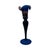 Late 20th Century Art Glass Vase Cobalt Blue & Amethyst Hand Blown Sculptural Glass For Sale In West Palm - Image 6 of 12