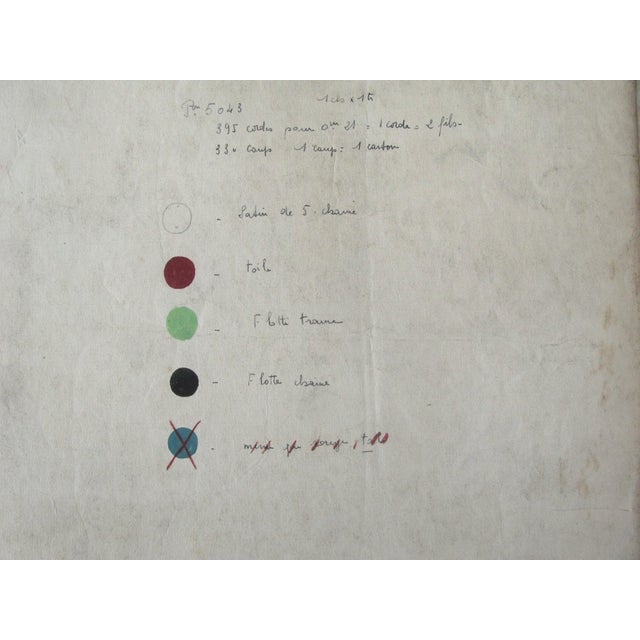 Paper Antique Jacquard Design on Paper For Sale - Image 7 of 7