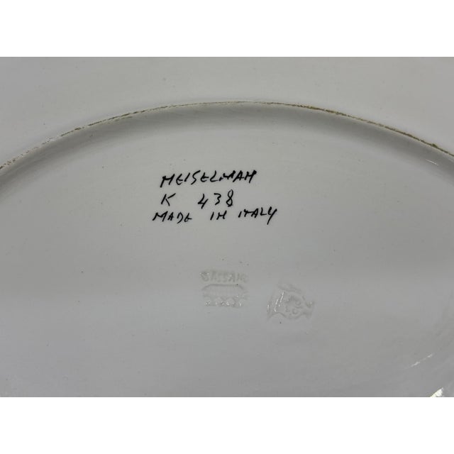 Vintage Italian Majolica Green Stipe Melon Tureen Tablescape Decor For Sale - Image 12 of 12