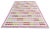 Handmade Cotton Natural Vegetable Dyed Reversible Pink Yellow Red Marianne Rug - 12'x15' For Sale - Image 9 of 11