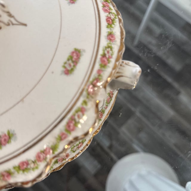 Ceramic Antique Homer Laughlin Porcelain Vegetable Bowl Dish Dated 1915 For Sale - Image 7 of 10