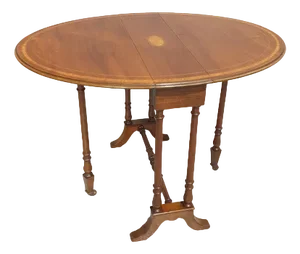Mahogany Inlaid Sutherland Table