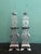 Pair of Early-Mid 20th Century Chinese Silver-Finished Brass Altar Candlesticks – Cranes & Fish For Sale - Image 4 of 9