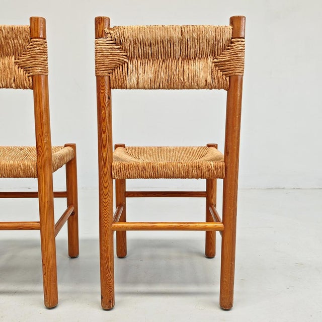 Chairs in Fir Wood and Rope by Raffaello Biagetti from Atelier Biagetti, 1970s , Set of 4 For Sale - Image 9 of 18