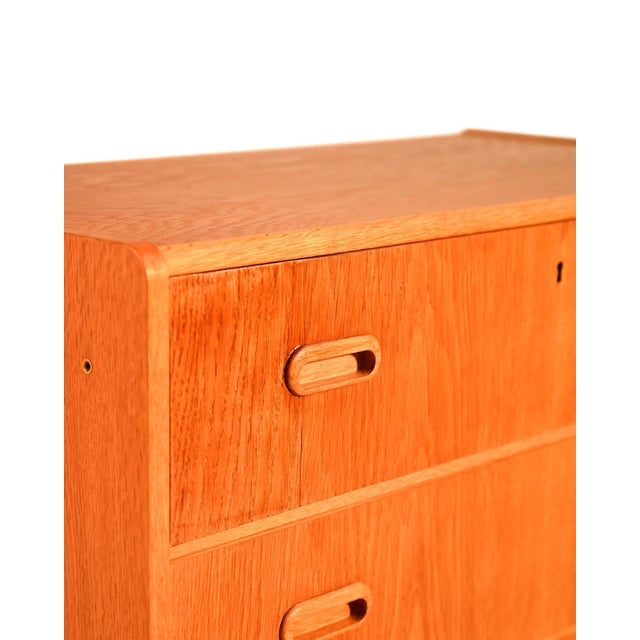 Scandinavian Oak Chest of Drawers, 1960s For Sale - Image 6 of 10