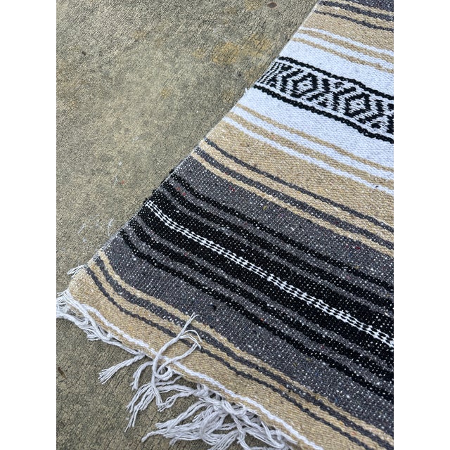 Native American Pair of Vintage Native American Style Throw Blankets For Sale - Image 3 of 9