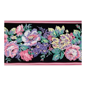 Vintage Schumacher Hand-Printed Wallpaper Border Floral Pattern - 5 Yards
