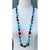 Mid-Century Modern Vintage Turquoise & Coral Bead Necklace For Sale - Image 3 of 12