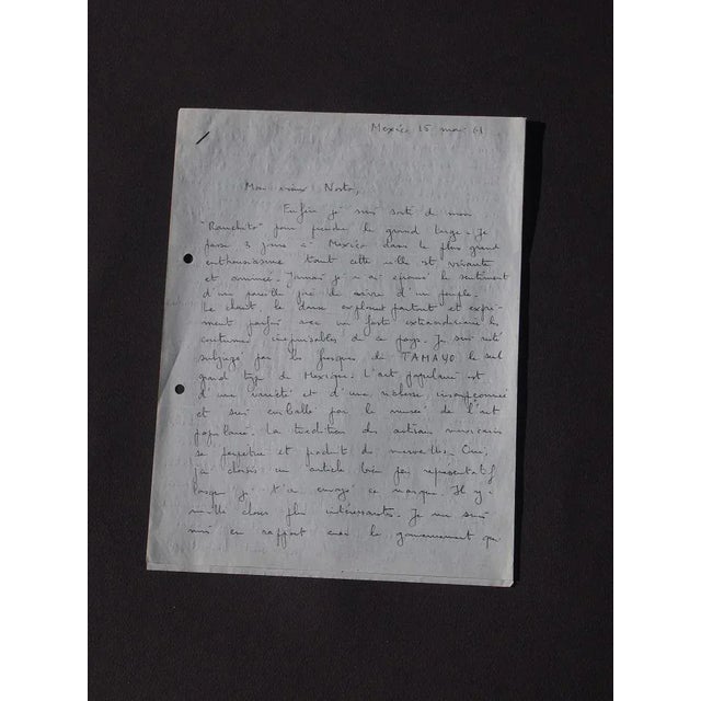 Joie de Vivre Mexicaine - A.L.S. is a Autograph Letter Signed by Jean-Pierre Guillermet to Nesto Jacometti. Mexico, May...