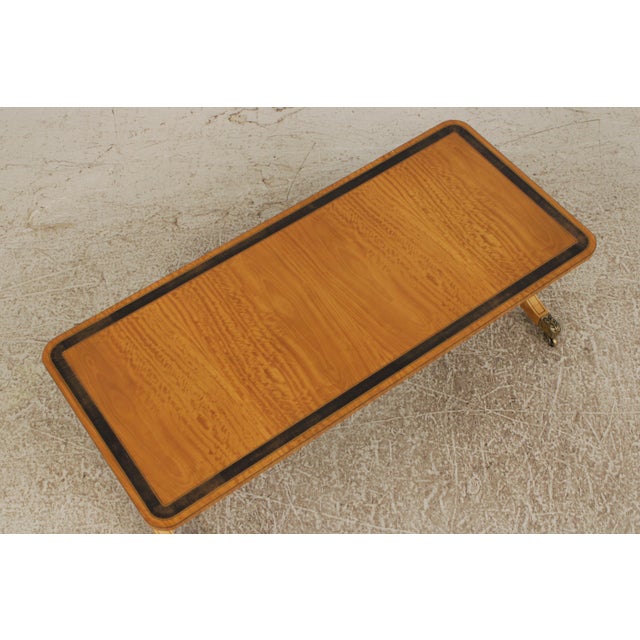 David Salmon English Satinwood Coffee Table For Sale In Philadelphia - Image 6 of 15