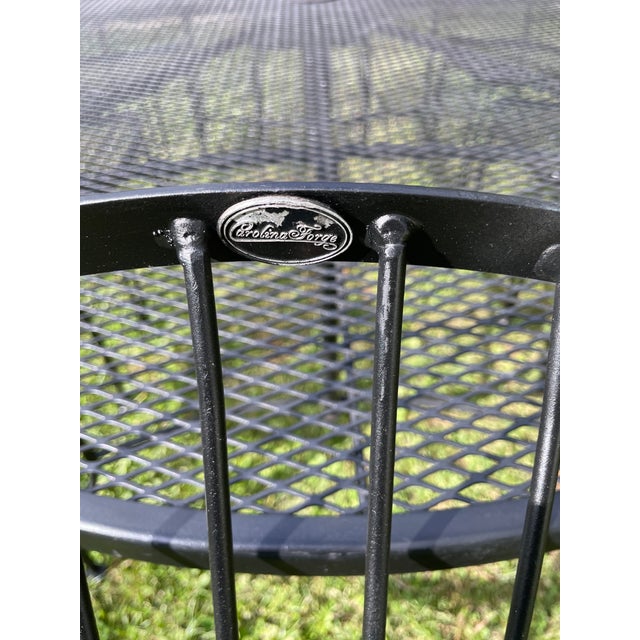 1990s Pinecrest Woodard Style Patio Garden Dining Set, 9 Pieces For Sale - Image 4 of 8