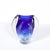 Modernist Hand-Blown Art Glass Vase in Cobalt & Ultramarine Signed Will Dexter For Sale - Image 4 of 15