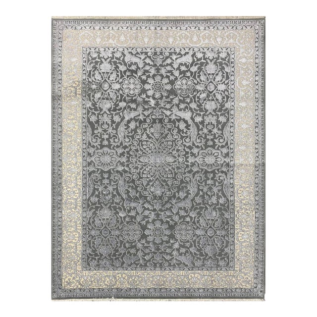 Handwoven Tabriz Area Rug 6'0" X 8'10" For Sale