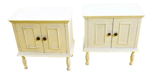 Vintage Bedside Tables, Set of 2