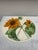Large Majolica Sunflower Platter Villeroy & Boch, circa 1920 Diameter / 11 inches.