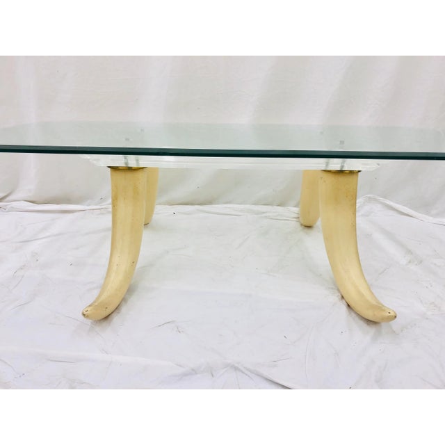 Vintage Tusk Coffee Table For Sale - Image 9 of 13