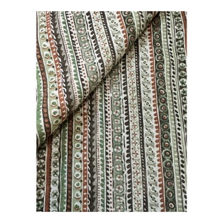 Nina Campbell Tigris Fabric by Osborne & Little Linen Blend 2 1/2 Yards For Sale